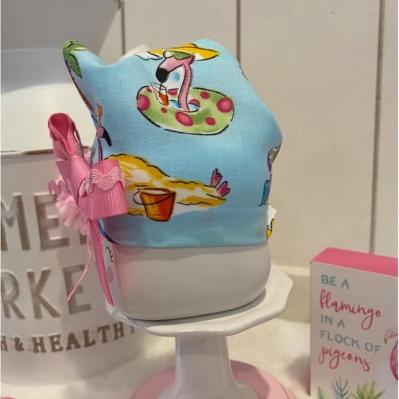 🦩 Beach Flamingo Marshmallow Mug Hat, Tier Tray Decor, Rae Dunn inspired - Picture 5 of 6